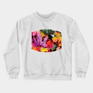 Pretty Autumn Fall Leaves Crewneck Sweatshirt